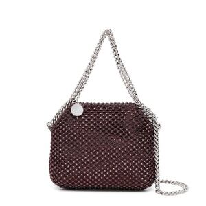 Stella McCartney mini Falabella Burgundy Chain-link Bag